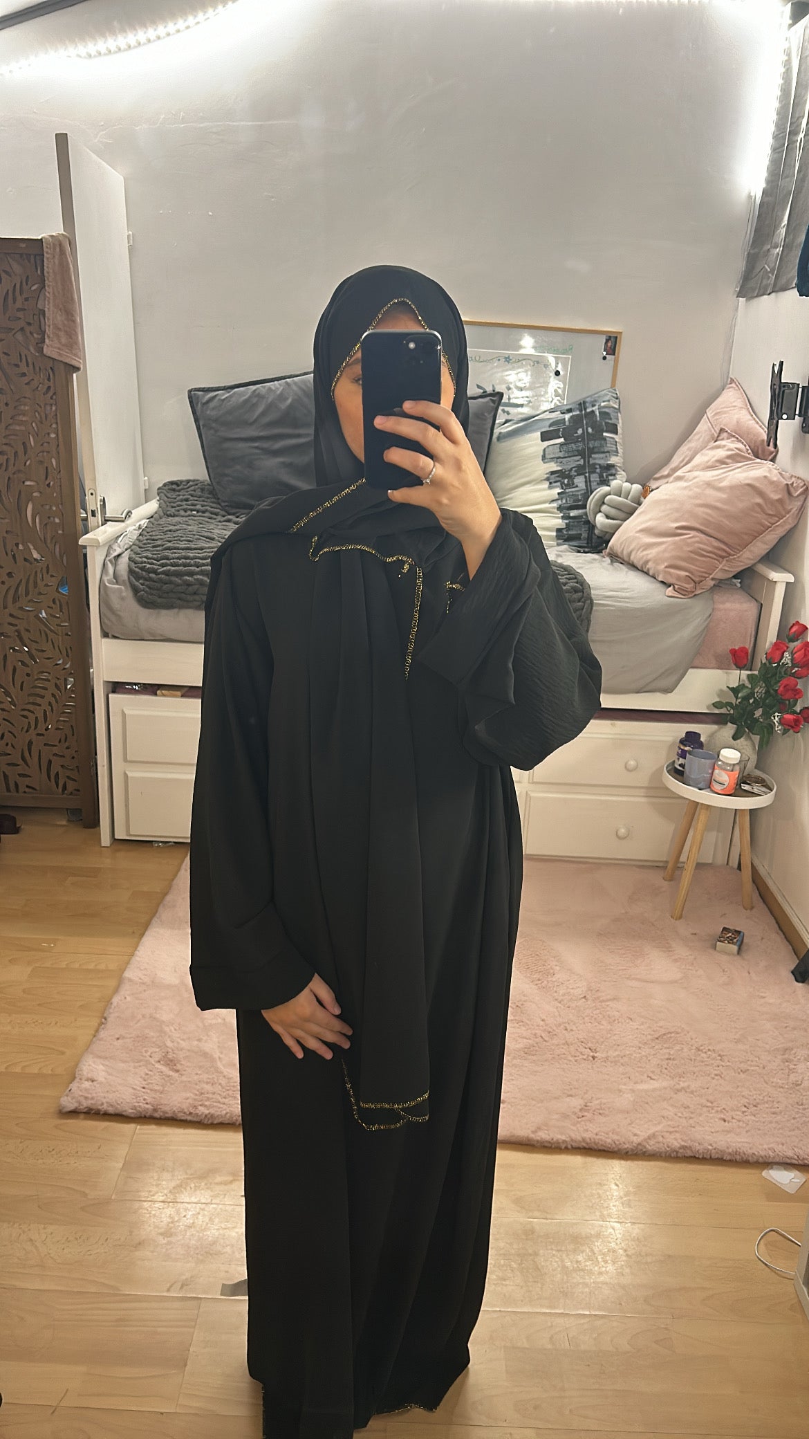 Abaya voilé intégré