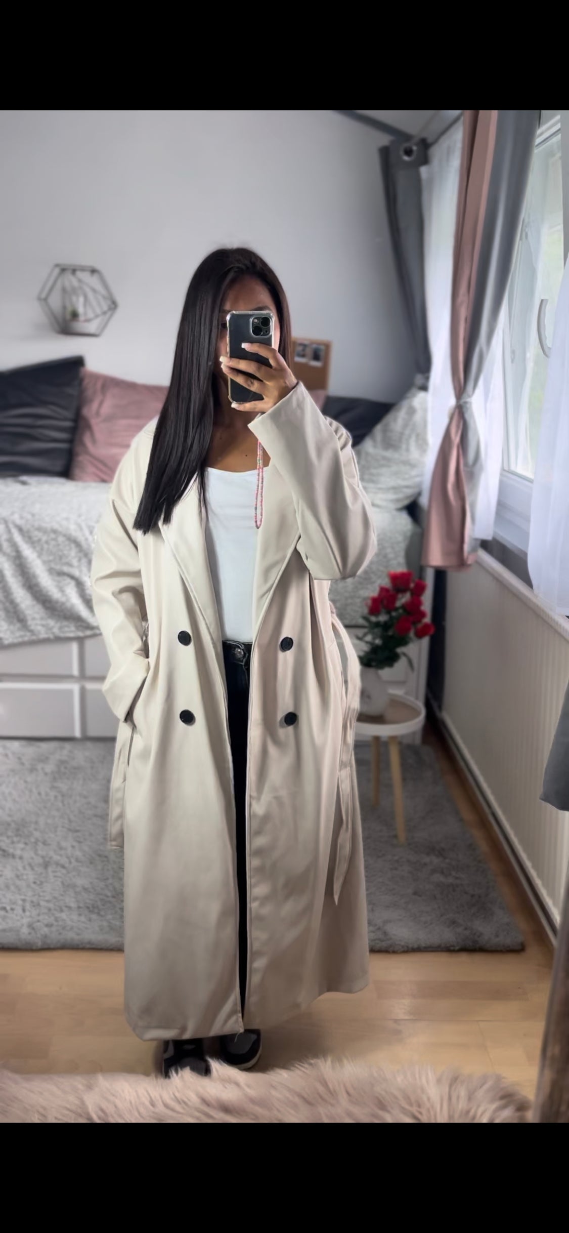 Trench en cuir