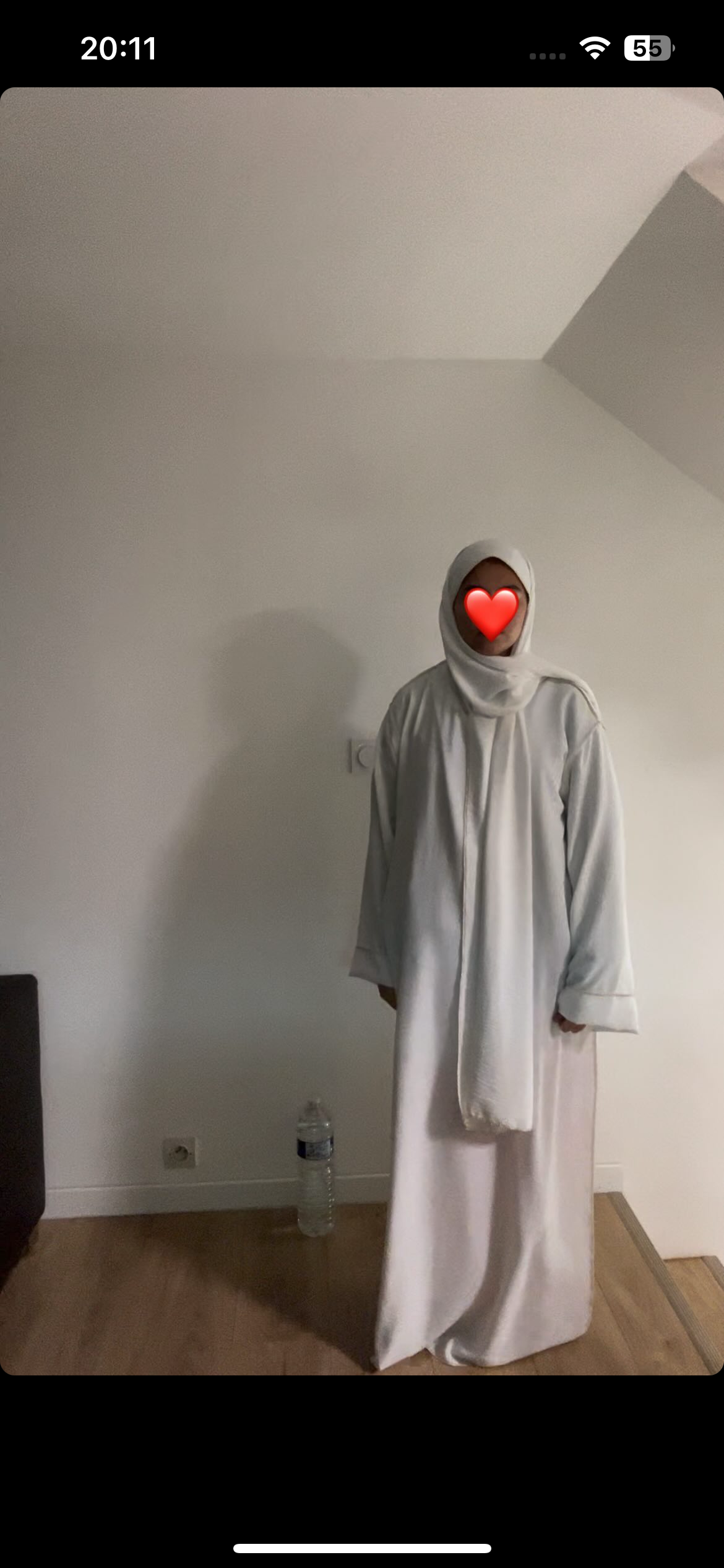 Abaya voilé intégré